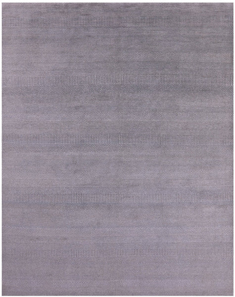 Savannah Grass Handmade Wool & Silk Rug - 8' 0" X 10' 3" - Golden Nile