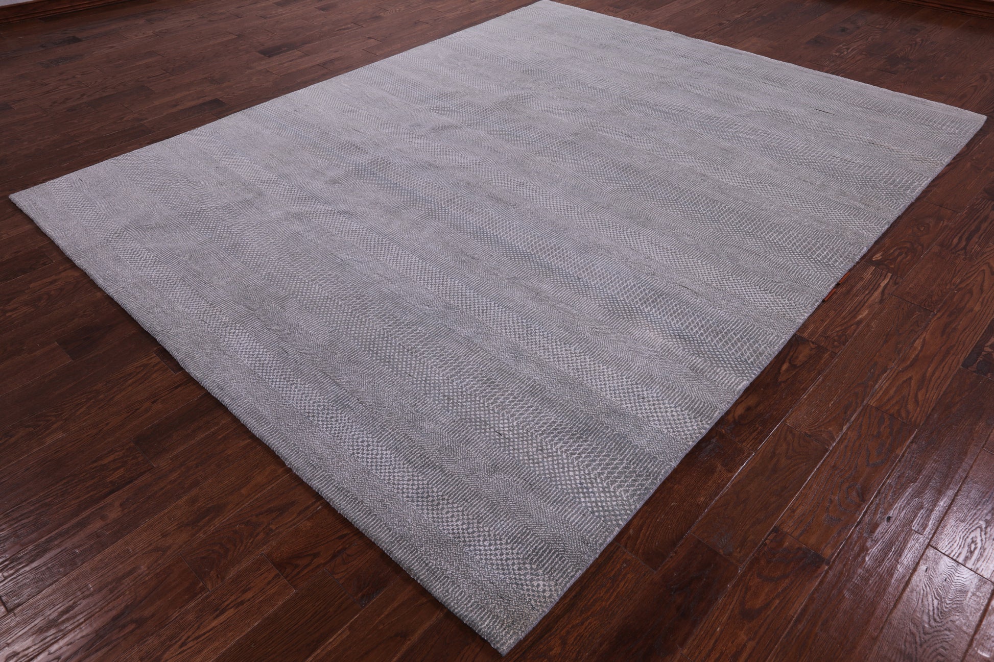 Savannah Grass Handmade Wool & Silk Rug - 8' 0" X 10' 3" - Golden Nile