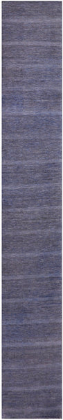 Savannah Grass Hand Knotted Wool & Silk Rug - 5' 3" X 33' 3" - Golden Nile