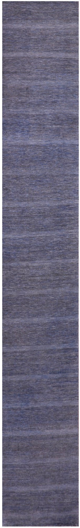 Savannah Grass Hand Knotted Wool & Silk Rug - 5' 3" X 33' 3" - Golden Nile
