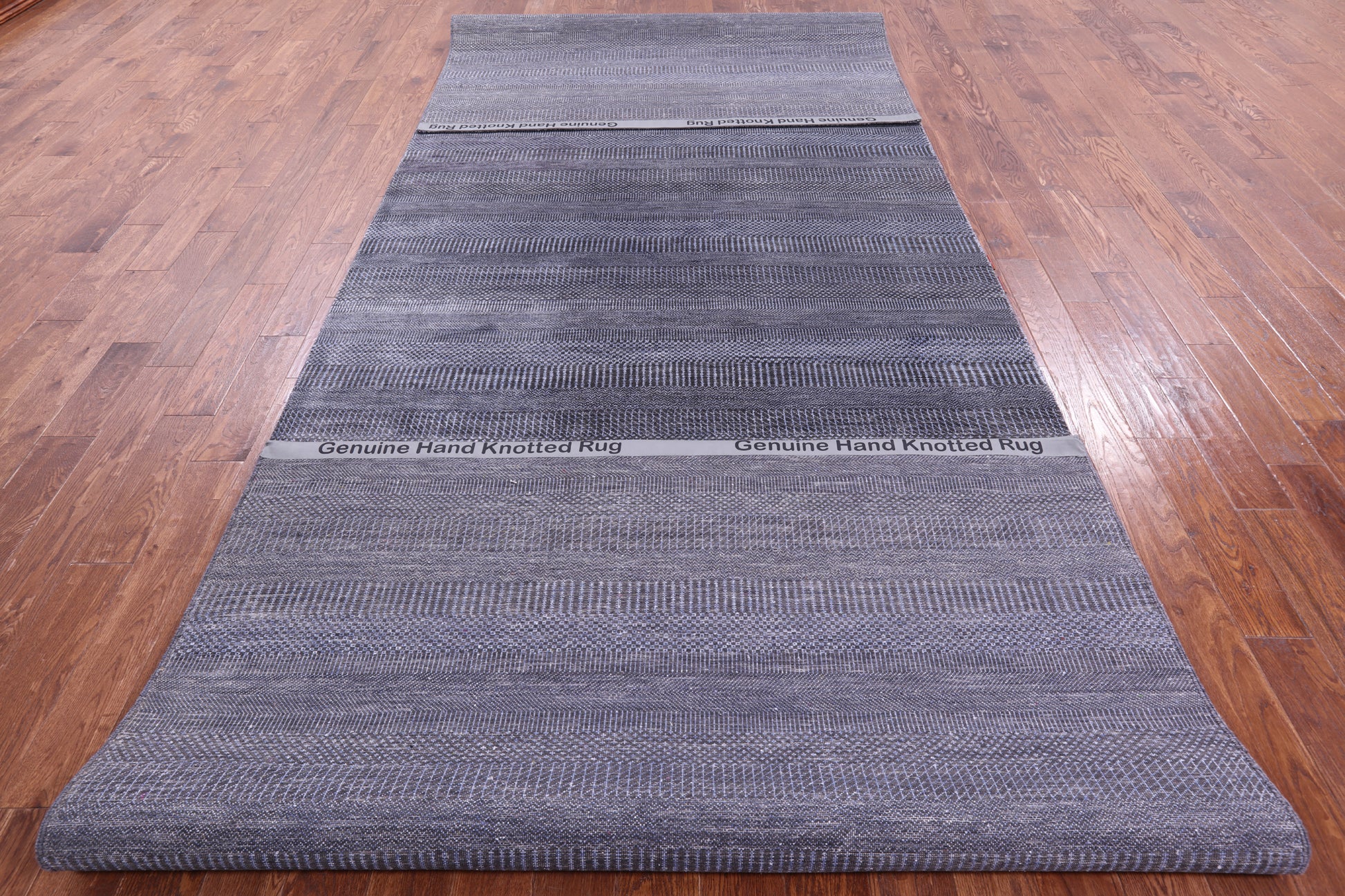 Savannah Grass Hand Knotted Wool & Silk Rug - 6' 1" X 18' 3" - Golden Nile