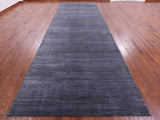 Savannah Grass Hand Knotted Wool & Silk Rug - 6' 1" X 18' 3" - Golden Nile