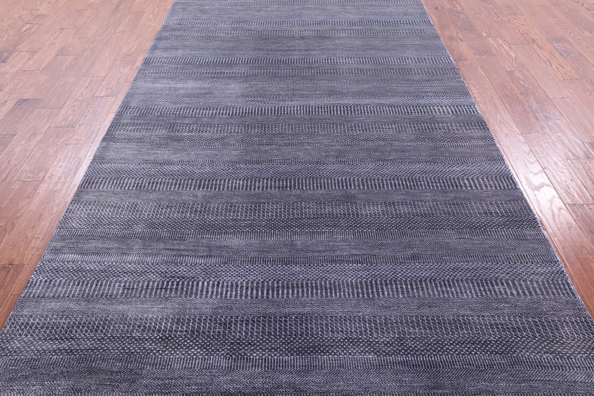 Savannah Grass Hand Knotted Wool & Silk Rug - 6' 1" X 18' 3" - Golden Nile