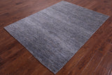 Savannah Grass Handmade Wool & Silk Rug - 5' 2" X 6' 10" - Golden Nile