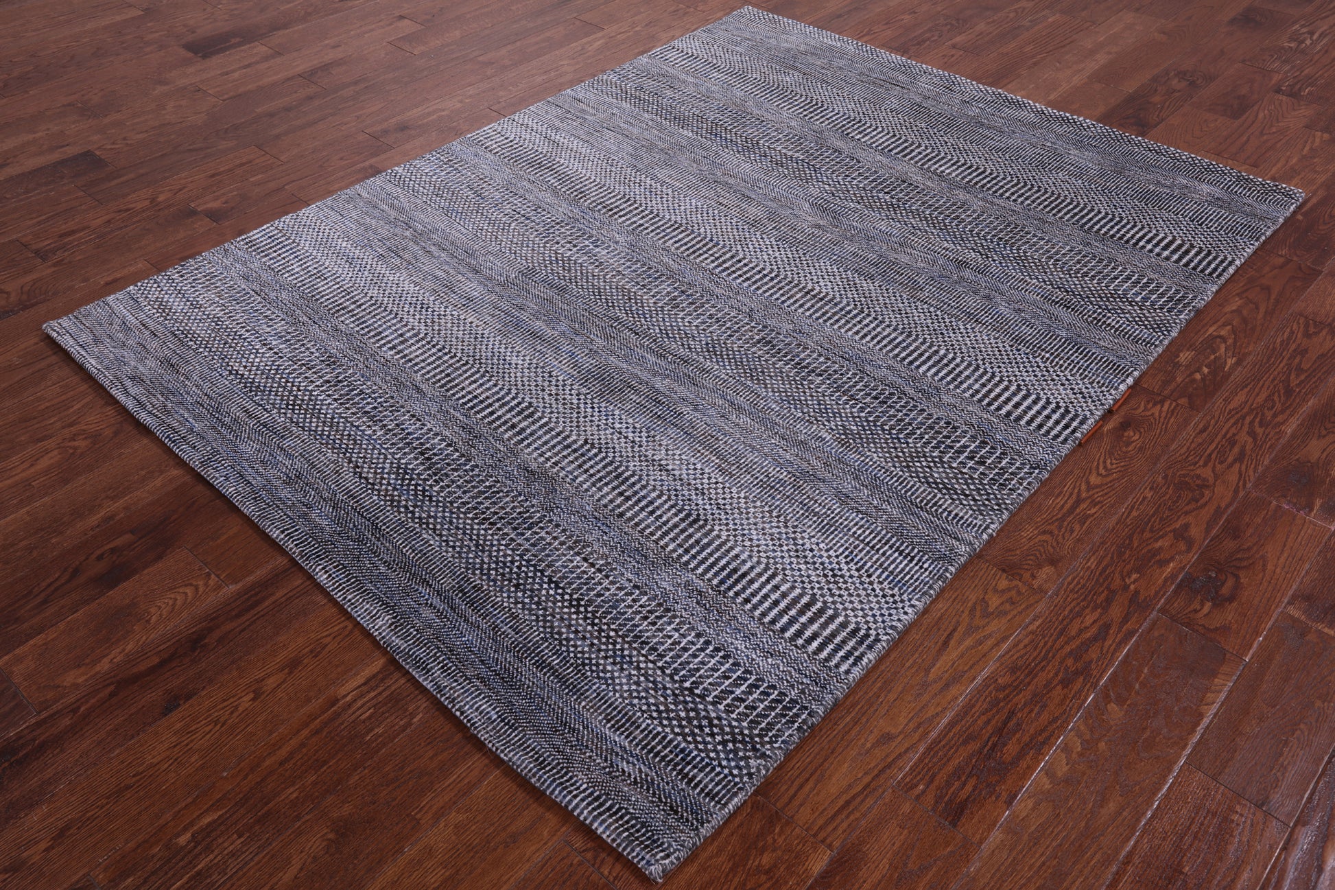 Savannah Grass Handmade Wool & Silk Rug - 5' 2" X 6' 10" - Golden Nile