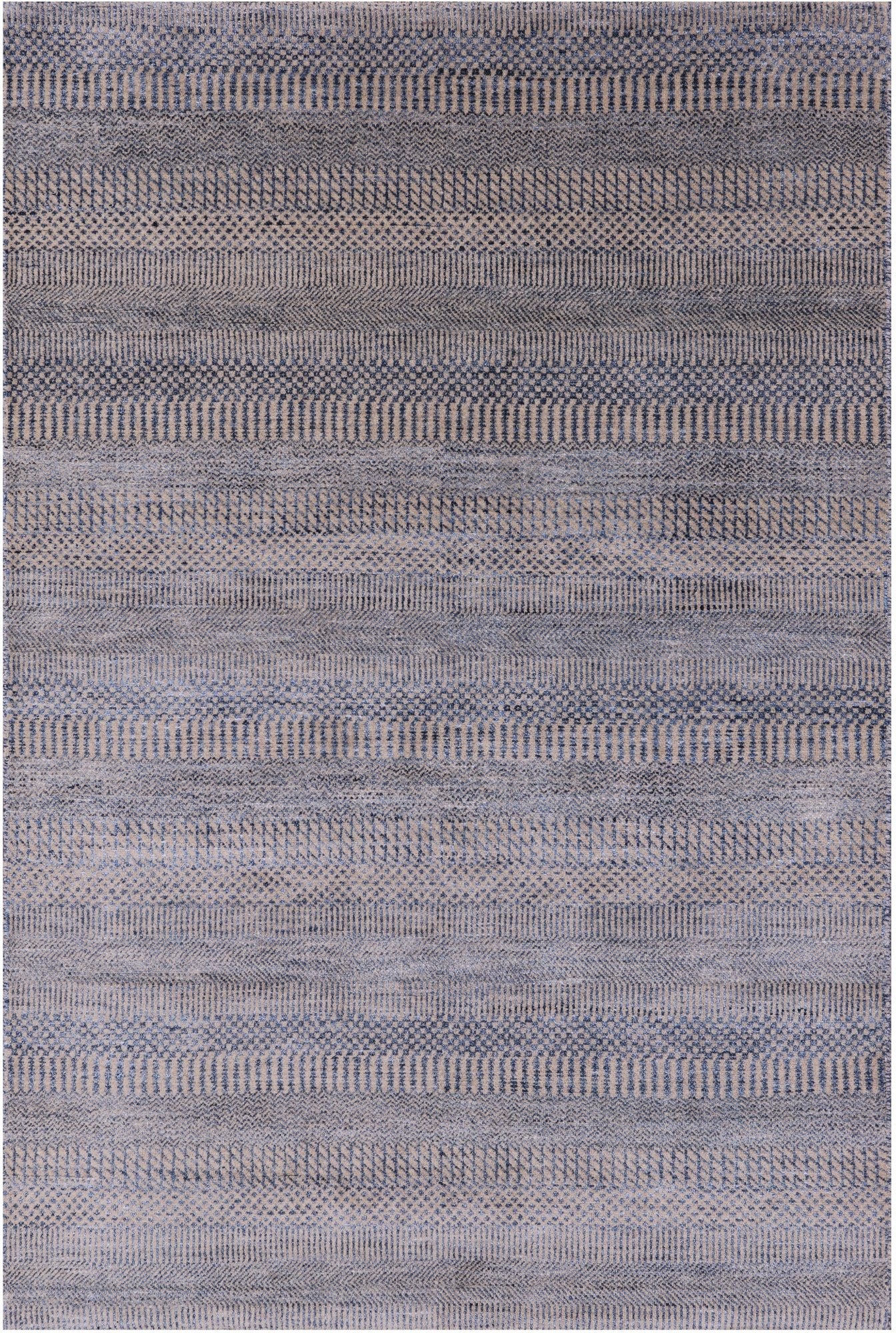 Savannah Grass Hand Knotted Wool & Silk Rug - 4' 2" X 6' 3" - Golden Nile
