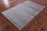 Savannah Grass Hand Knotted Wool & Silk Rug - 4' 2" X 6' 3" - Golden Nile