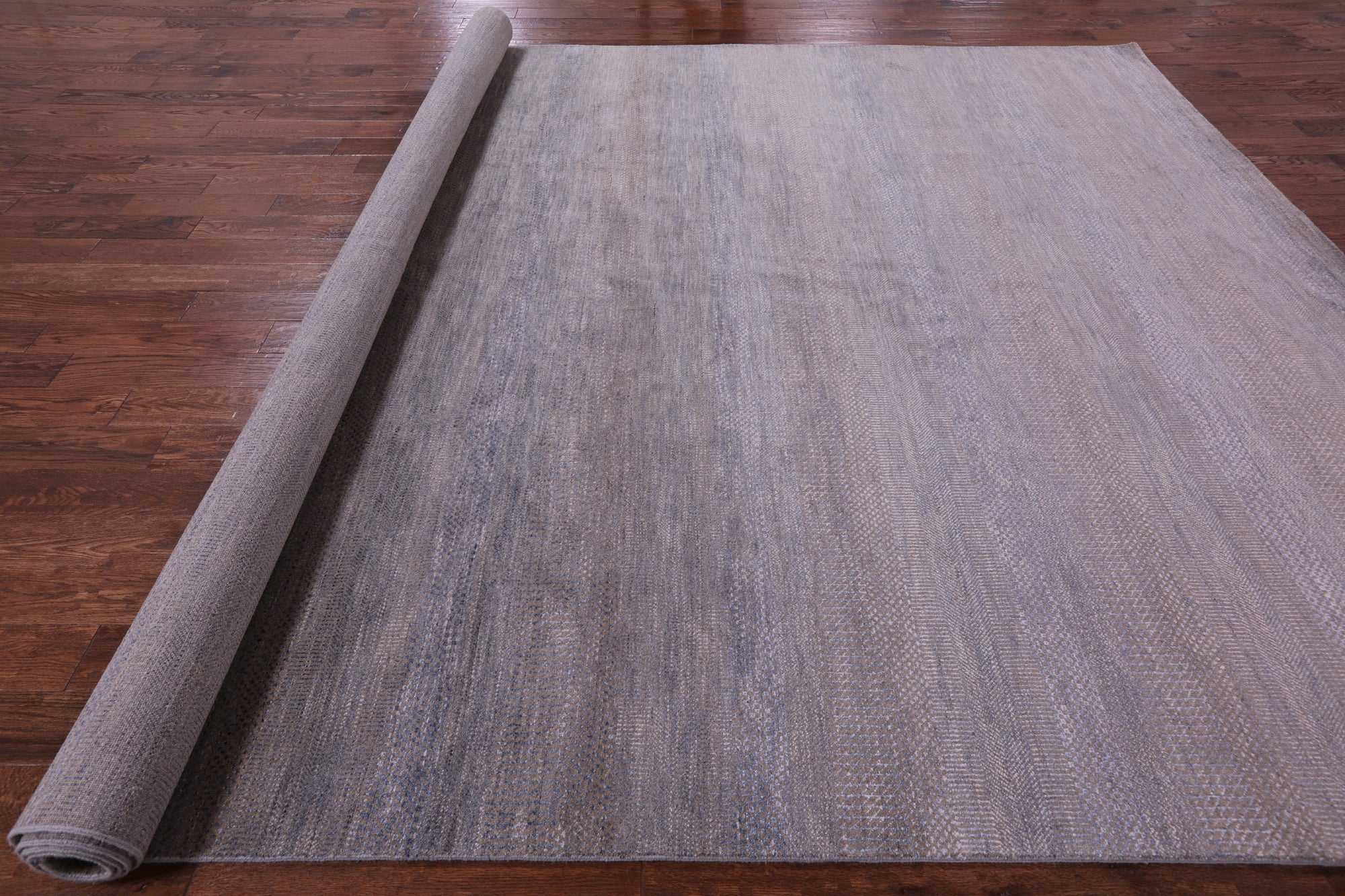 Savannah Grass Hand Knotted Wool & Silk Rug - 10' 2" X 14' 1" - Golden Nile