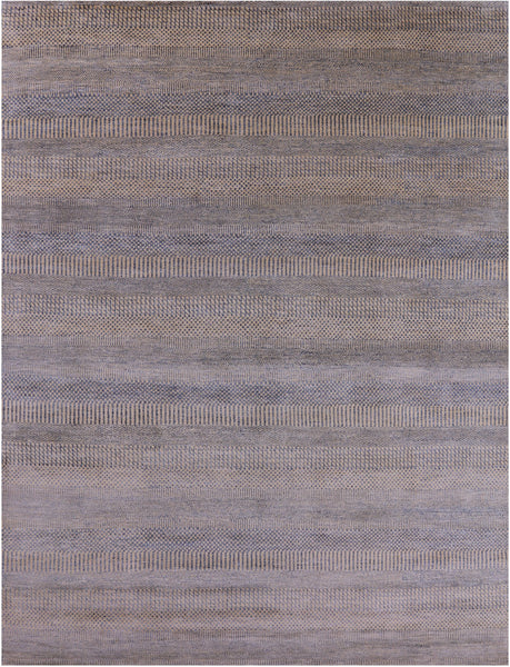 Savannah Grass Hand Knotted Wool & Silk Rug - 9' 0" X 12' 1" - Golden Nile