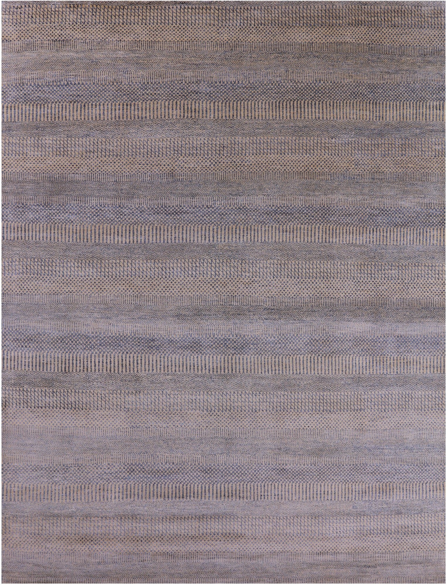 Savannah Grass Hand Knotted Wool & Silk Rug - 9' 0" X 12' 1" - Golden Nile