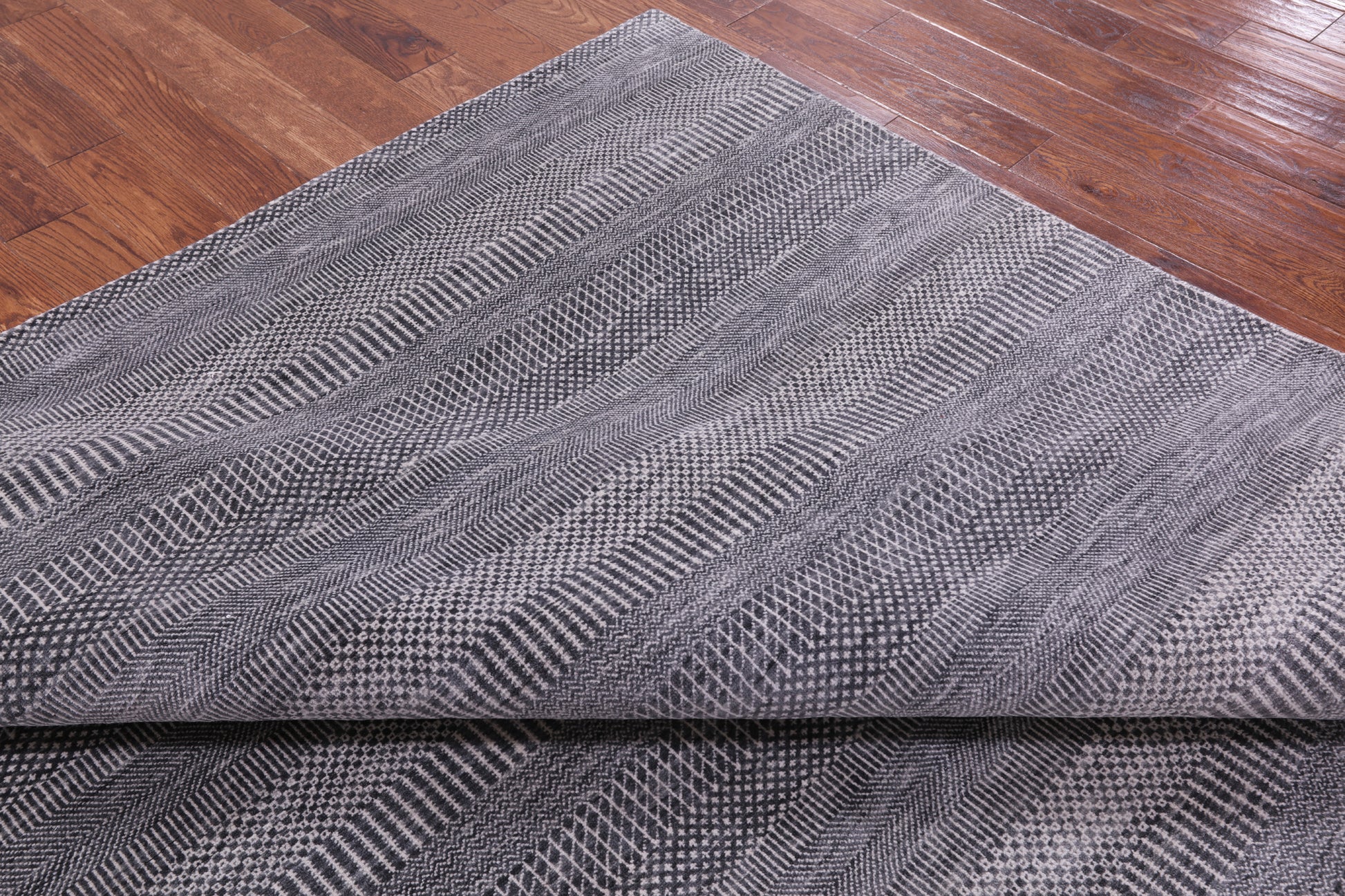 Savannah Grass Hand Knotted Wool & Silk Rug - 8' 1" X 9' 11" - Golden Nile