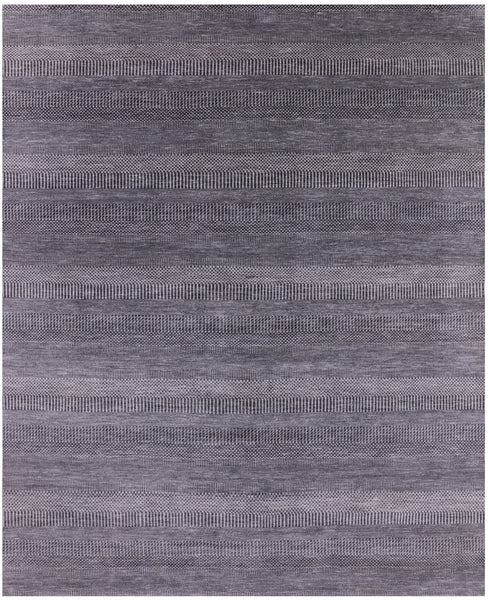 Savannah Grass Hand Knotted Wool & Silk Rug - 8' 1" X 9' 11" - Golden Nile