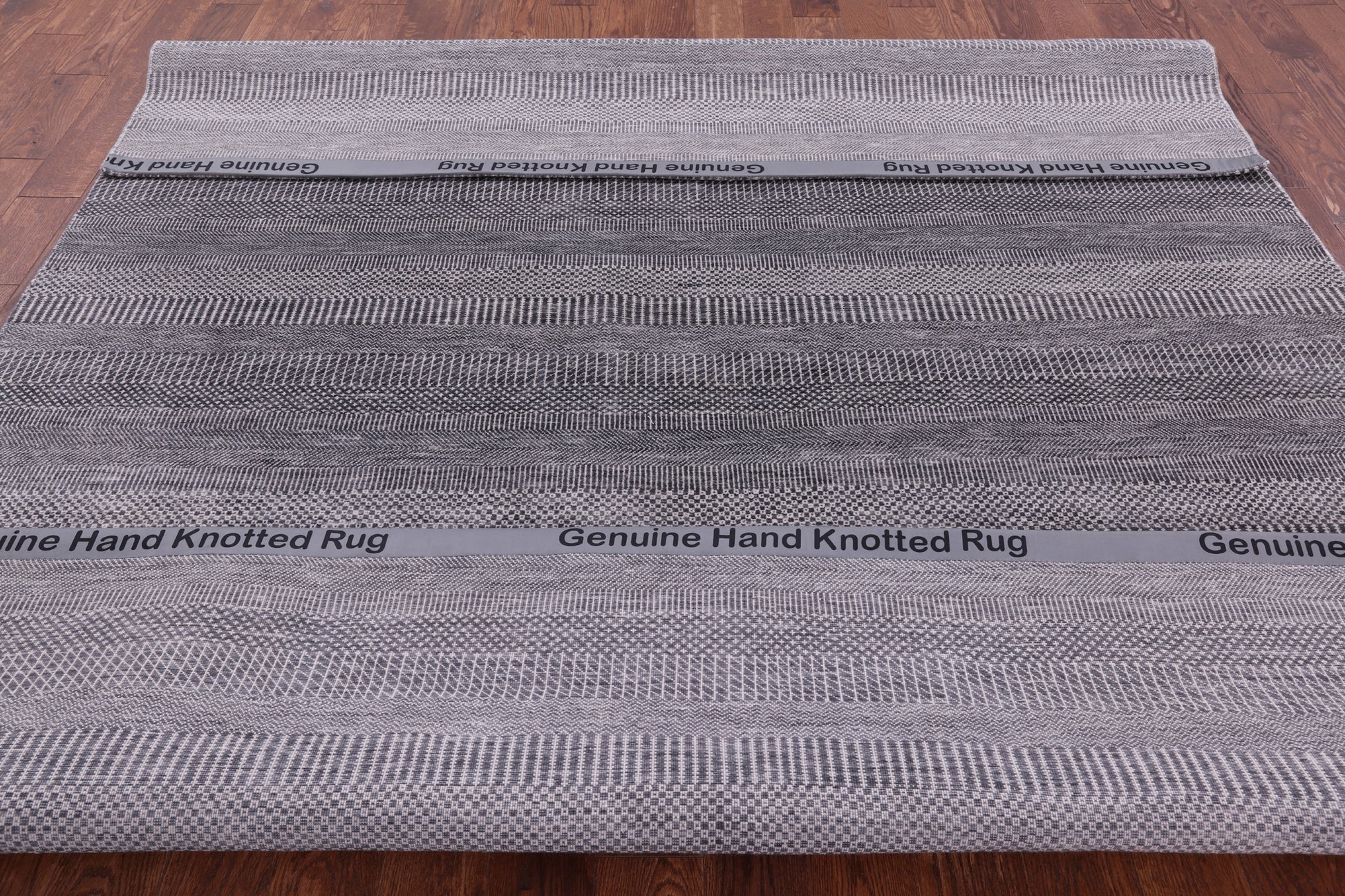 Savannah Grass Hand Knotted Wool & Silk Rug - 8' 1" X 9' 11" - Golden Nile