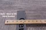 Savannah Grass Hand Knotted Wool & Silk Rug - 8' 0" X 10' 1" - Golden Nile
