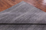 Savannah Grass Hand Knotted Wool & Silk Rug - 8' 1" X 9' 8" - Golden Nile