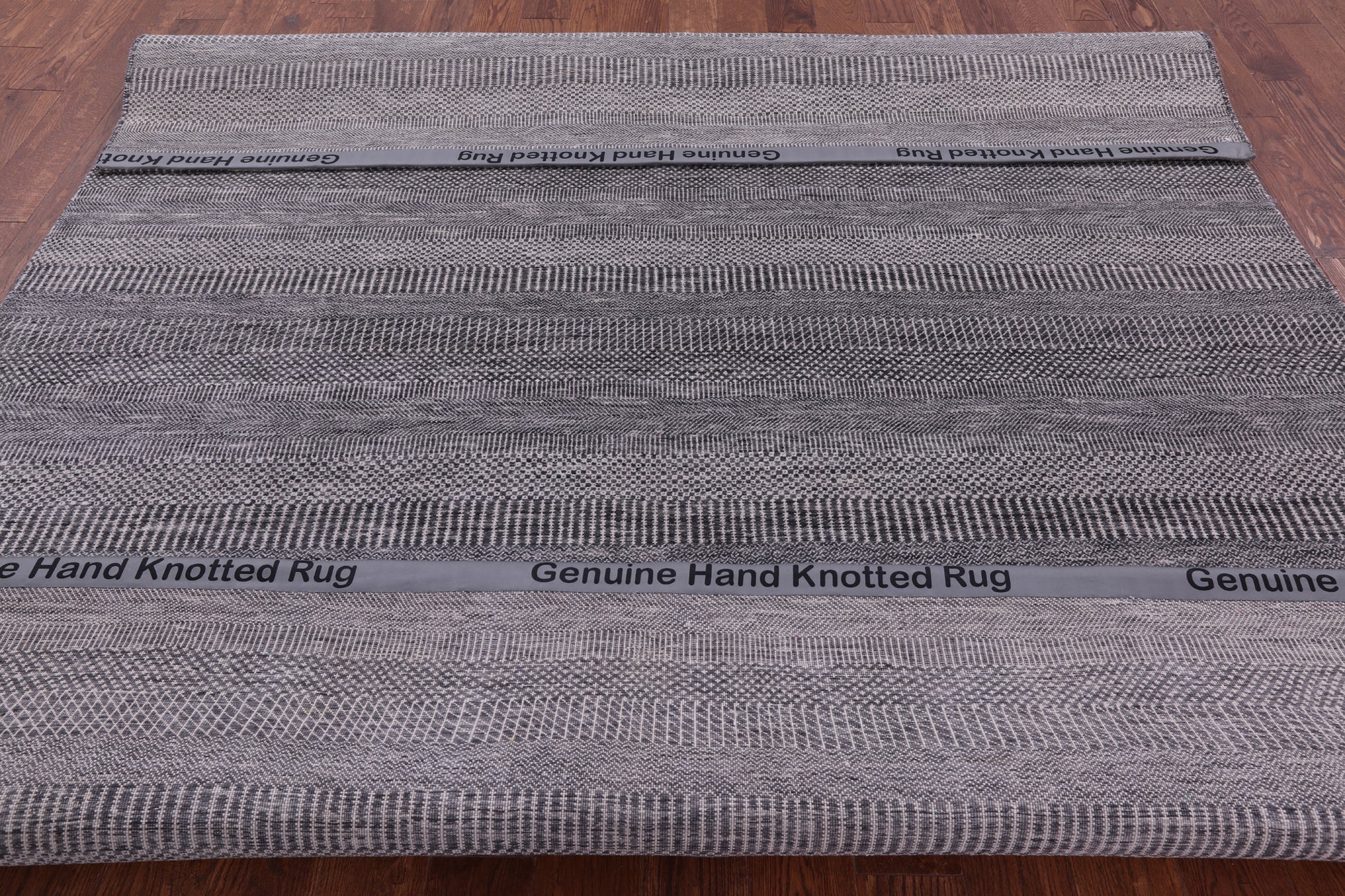 Savannah Grass Hand Knotted Wool & Silk Rug - 8' 1" X 9' 8" - Golden Nile