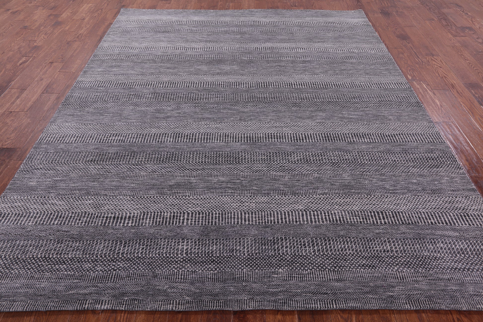Savannah Grass Hand Knotted Wool & Silk Rug - 8' 1" X 9' 8" - Golden Nile