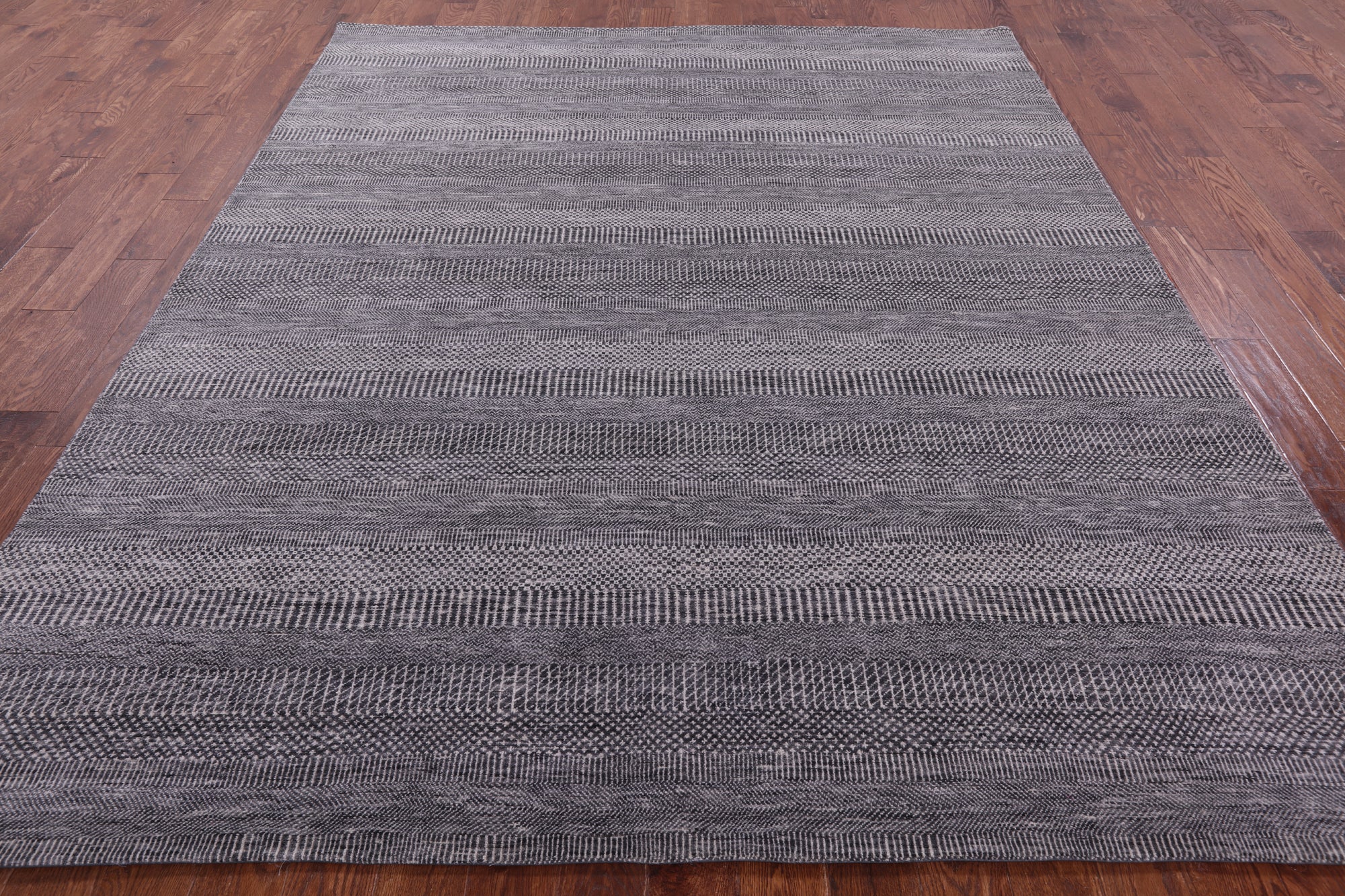 Savannah Grass Hand Knotted Wool & Silk Rug - 8' 1" X 9' 8" - Golden Nile