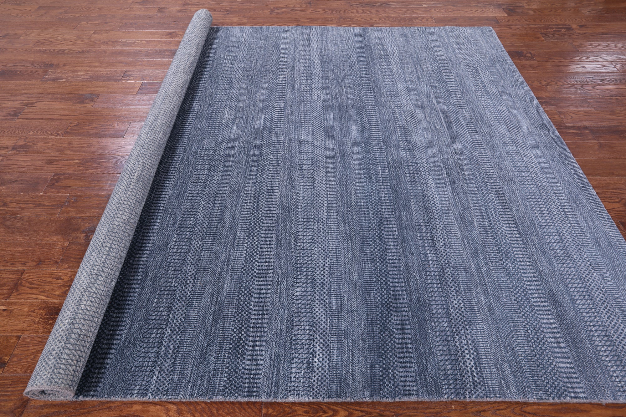 Savannah Grass Handmade Wool & Silk Rug - 8' 0" X 9' 11" - Golden Nile
