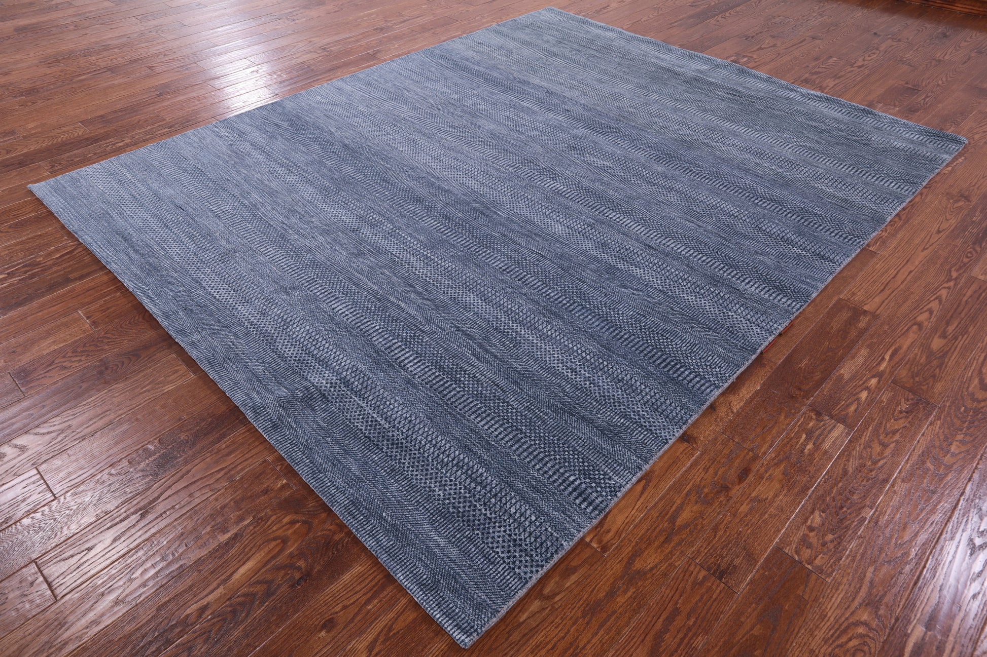 Savannah Grass Handmade Wool & Silk Rug - 8' 0" X 9' 11" - Golden Nile