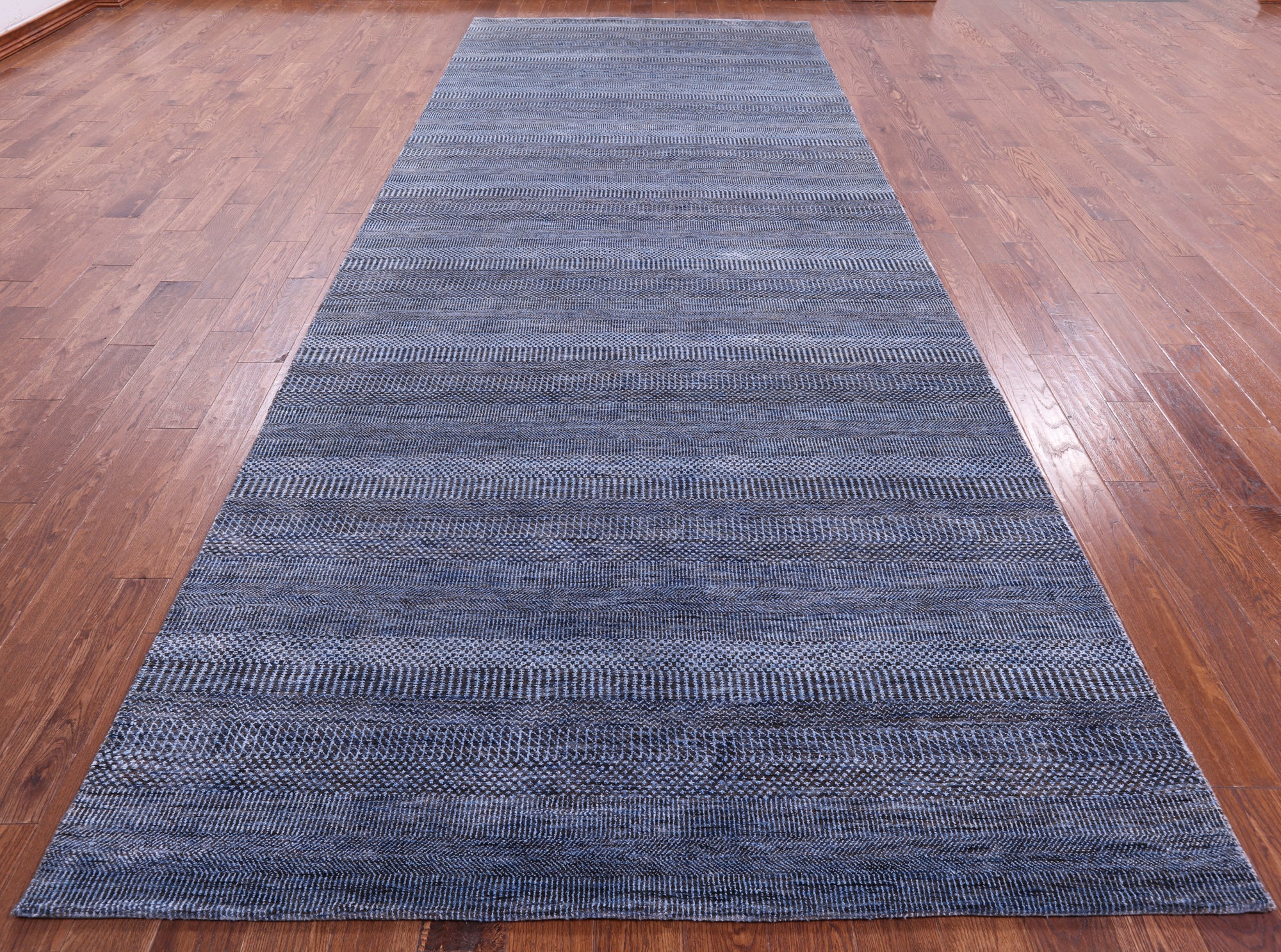 Savannah Grass Handmade Wool & Silk Rug - 6' 1" X 16' 1" - Golden Nile