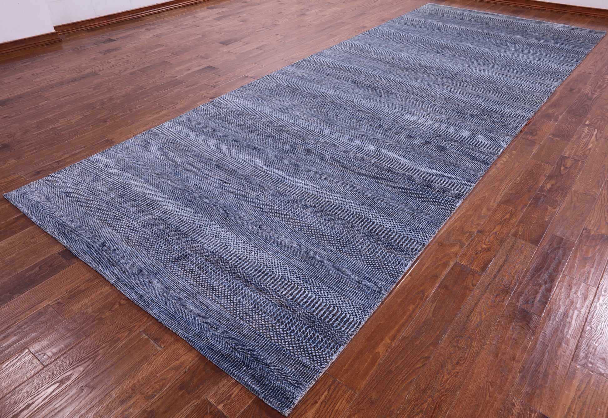 Savannah Grass Handmade Wool & Silk Rug - 6' 1" X 16' 1" - Golden Nile