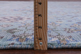 Blue Turkish Oushak Hand Knotted Wool Rug - 8' 0" X 9' 10" - Golden Nile
