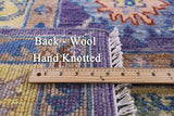 Purple Turkish Oushak Handmade Wool Rug - 8' 1" X 10' 2" - Golden Nile