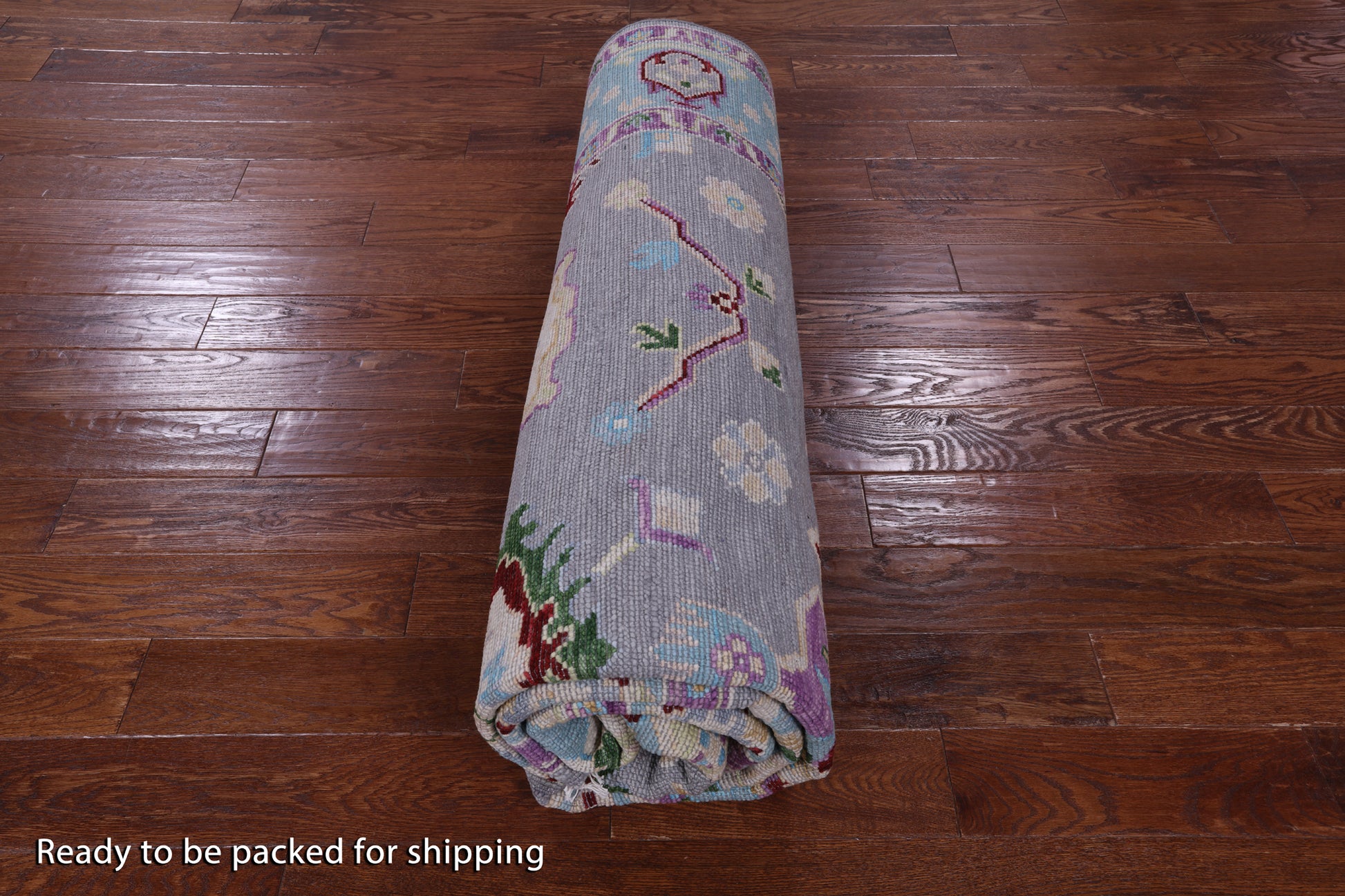 Grey Turkish Oushak Hand Knotted Wool Rug - 8' 2" X 10' 0" - Golden Nile