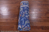 Blue Turkish Oushak Handmade Wool Rug - 8' 0" X 10' 0" - Golden Nile