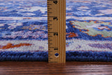 Blue Turkish Oushak Handmade Wool Rug - 8' 0" X 10' 0" - Golden Nile