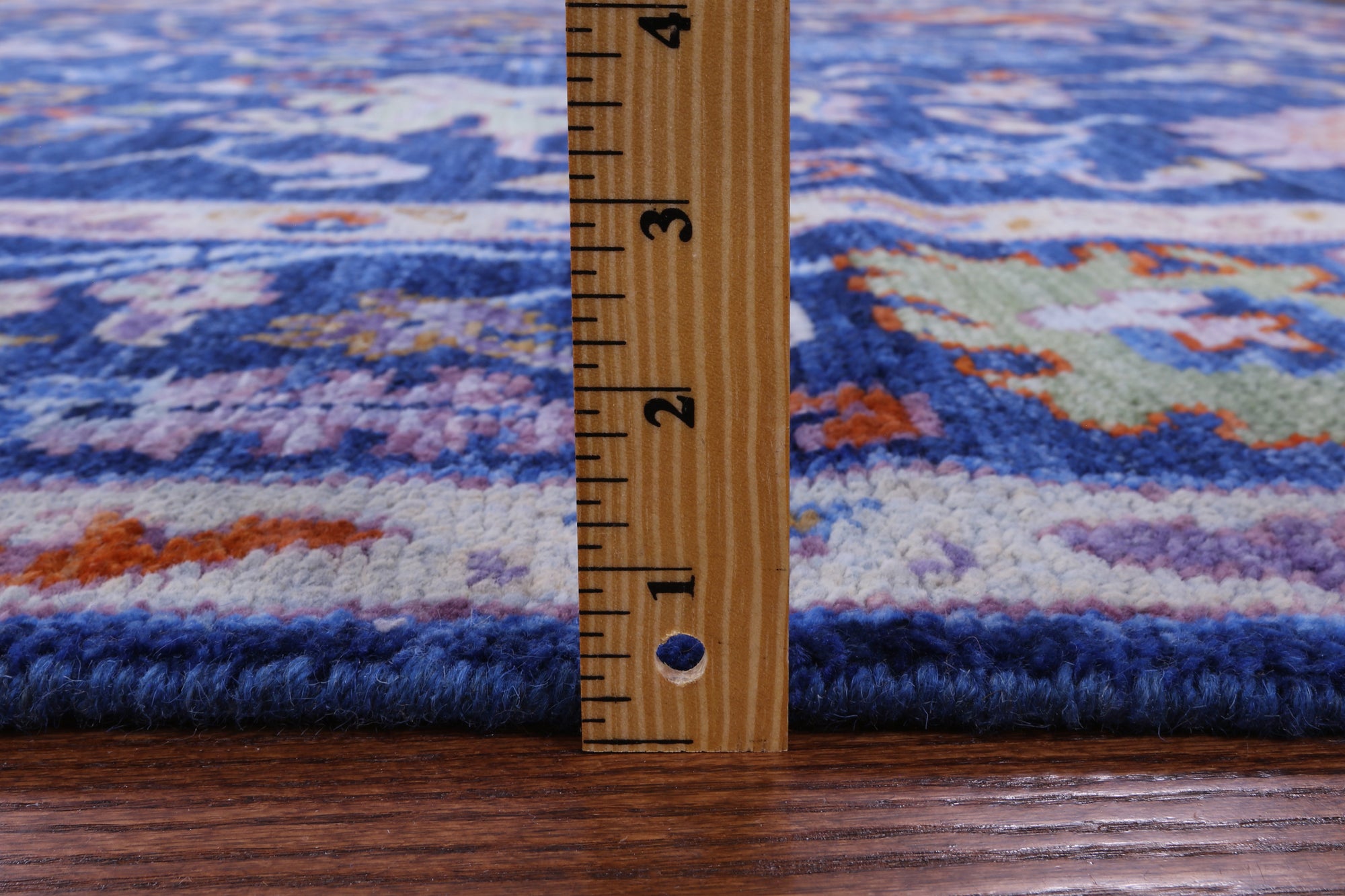 Blue Turkish Oushak Handmade Wool Rug - 8' 0" X 10' 0" - Golden Nile