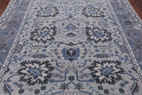 Grey Turkish Oushak Handmade Wool Rug - 8' 3" X 10' 0" - Golden Nile