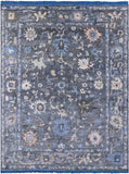 Grey Turkish Oushak Handmade Wool Rug - 9' 3" X 11' 10" - Golden Nile