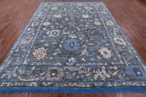Grey Turkish Oushak Handmade Wool Rug - 9' 3" X 11' 10" - Golden Nile