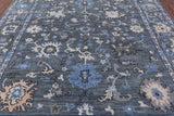 Grey Turkish Oushak Handmade Wool Rug - 9' 3" X 11' 10" - Golden Nile