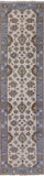 Ivory Turkish Oushak Hand Knotted Wool Runner Rug - 2' 6" X 9' 11" - Golden Nile