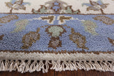 Ivory Turkish Oushak Hand Knotted Wool Runner Rug - 2' 6" X 9' 11" - Golden Nile