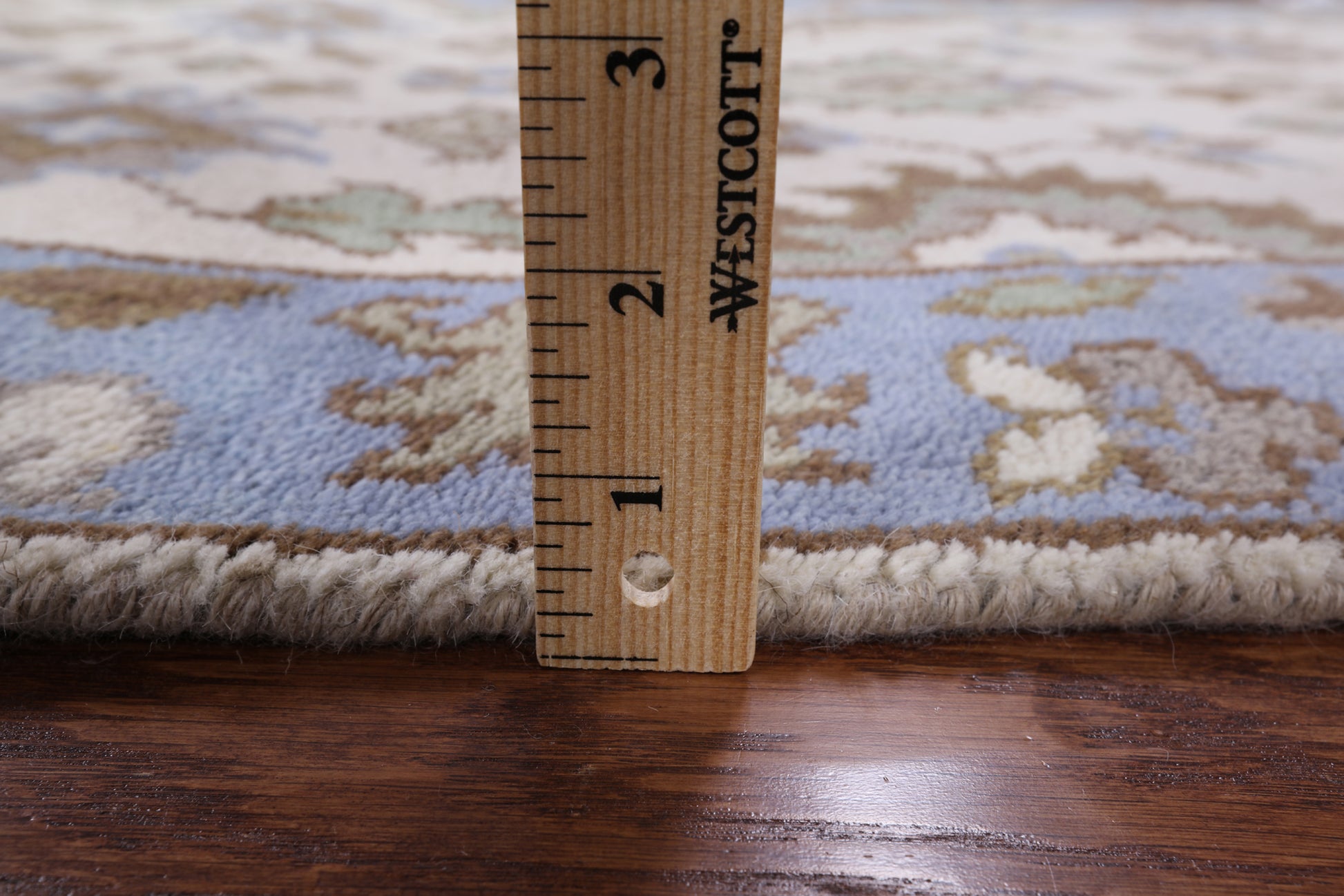 Ivory Turkish Oushak Hand Knotted Wool Runner Rug - 2' 6" X 9' 11" - Golden Nile