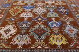 Square Turkish Oushak Hand Knotted Wool Rug - 7' 11" X 8' 0" - Golden Nile