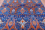 Blue Turkish Oushak Hand Knotted Wool Rug - 8' 2" X 10' 3" - Golden Nile