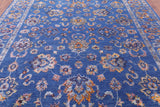 Blue Persian Handmade Wool & Silk Rug - 9' 1" X 11' 11" - Golden Nile