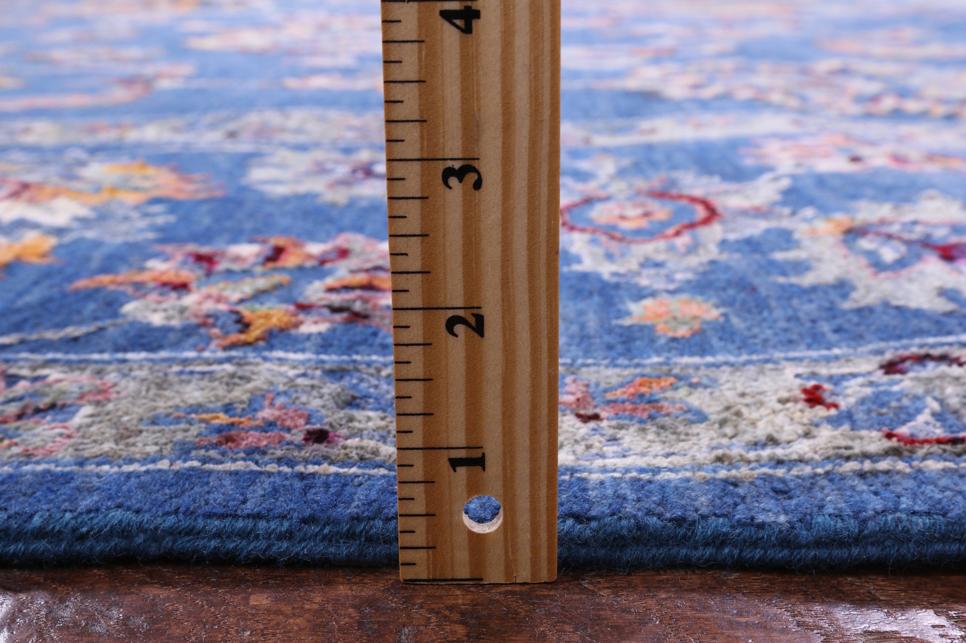 Blue Persian Handmade Wool & Silk Rug - 9' 1" X 11' 11" - Golden Nile