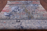 Contemporary Handmade Wool & Silk Rug - 9' 0" X 12' 1" - Golden Nile
