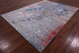 Contemporary Handmade Wool & Silk Rug - 9' 0" X 12' 1" - Golden Nile