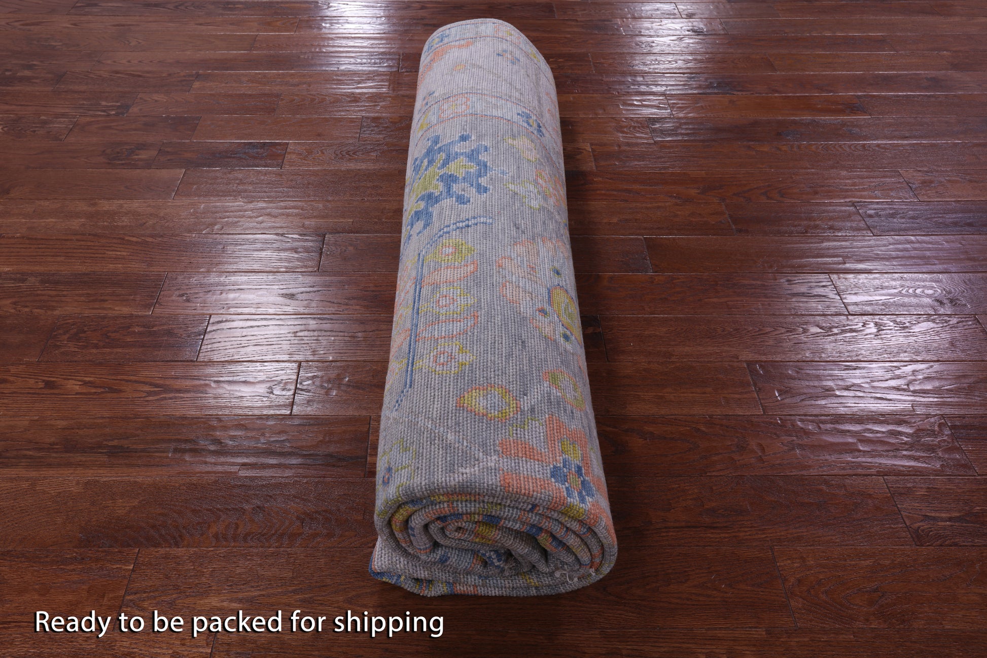 Grey Turkish Oushak Hand Knotted Wool Rug - 9' 2" X 11' 9" - Golden Nile