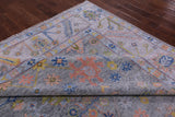 Grey Turkish Oushak Hand Knotted Wool Rug - 9' 2" X 11' 9" - Golden Nile