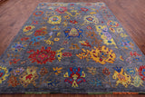 Grey Turkish Oushak Handmade Wool Rug - 9' 4" X 11' 9" - Golden Nile