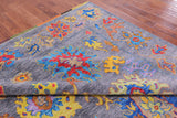 Grey Turkish Oushak Handmade Wool Rug - 9' 4" X 11' 9" - Golden Nile