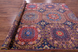 Geometric Persian Mamluk Hand Knotted Wool Rug - 8' 10" X 12' 4" - Golden Nile